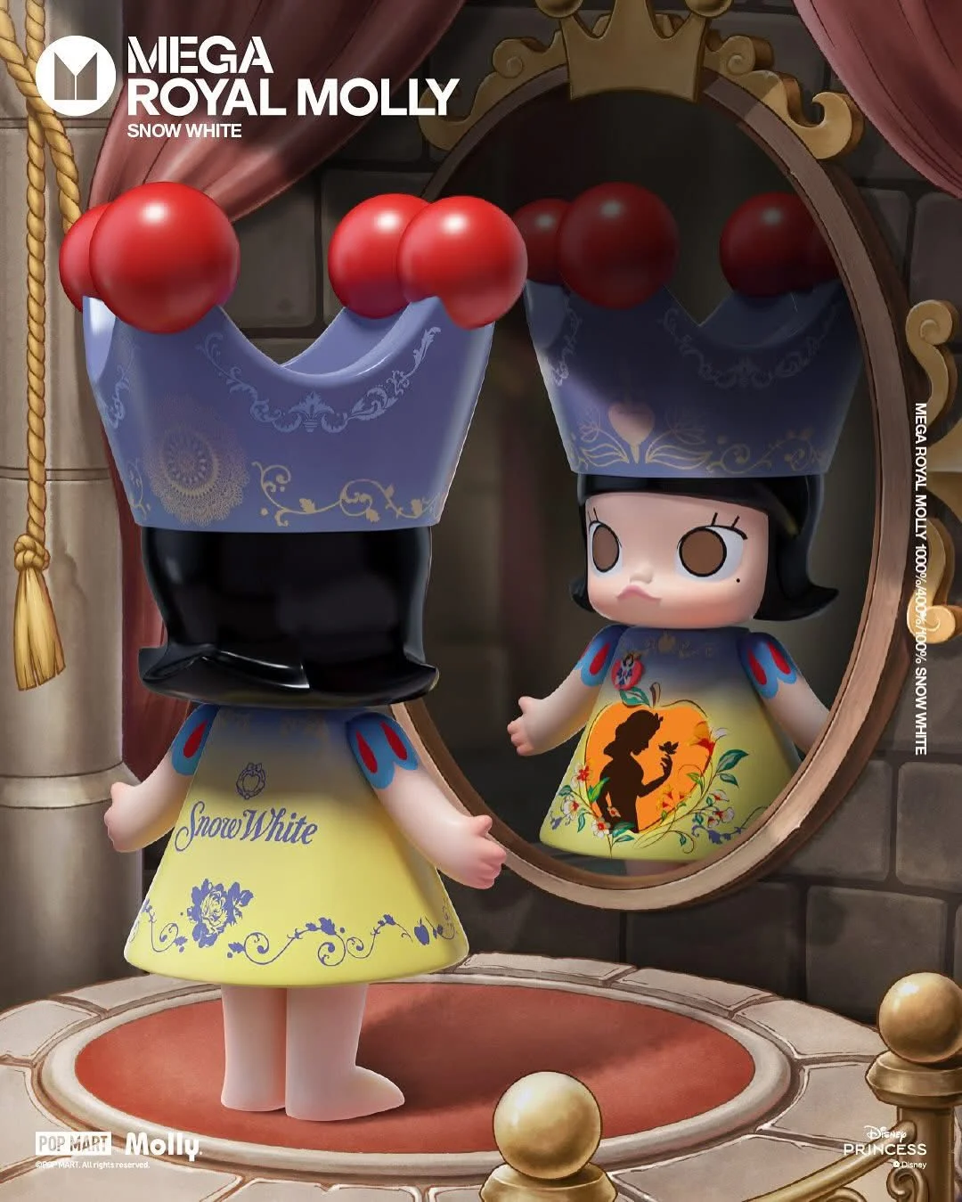 絵本・児童書 Mega  Molly childishness Snow White Mega Royal Molly Old Snow White 400% Figure – Branded Cambo